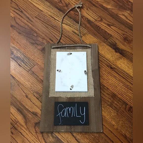 Enchante Burlap Chalkboard Family Photo Picture Note Farmhouse Decor Board
Frame - Picture 2 of 13